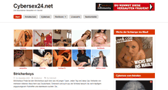 Desktop Screenshot of cybersex24.net